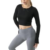 DoReMi Seamless Uzun Kollu Fitilli Büstiyer SIYAH M-L