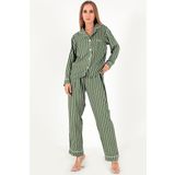 DoReMi Stripes Uzun Kollu Kadın Pijama Takım