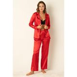 DoReMi Uzun Kollu Saten Pijama Takımı EFLATUN L-XL