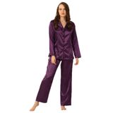 DoReMi Uzun Kollu Saten Pijama Takımı K.MOR S-M