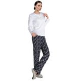 DoReMi White-Black Bayan Pijama Takımı BEYAZ M-L