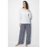 DoReMi White-Black Bayan Pijama Takımı BEYAZ S-M