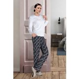 Doremi White-black Bayan Pijama Takımı