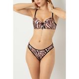 DoReMi ZEBRA DESENLİ SÜTYEN TAKIM SİYAH BEYAZ 75