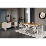 Doressa Bend Walnut Yemek Odası Takımı - Aytaşı