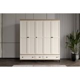 Doressa Duns Walnut 5 Kapılı Gardırop - Ceviz