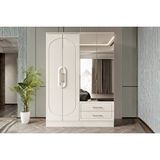 Doressa Home Aynes 4 Kapılı Gardırop Krem