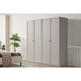 Doressa Home Folt Beige 4 Kapılı Gardırop Bej