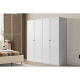 Doressa Home Folt White 4 Kapılı Gardırop Beyaz