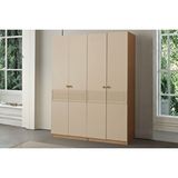 Doressa Home Lanis 4 Kapılı Gardırop Bej