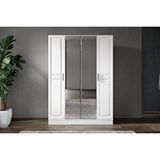 Doressa Home Lesse 4 Kapılı Aynalı Gardırop Beyaz
