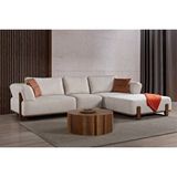 Doressa Home Marlo Soft Midi Köşe Koltuk Takımı Krem