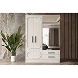 Doressa Home Meiss 4 Kapılı Gardırop Krem