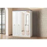 Doressa Home Merry 4 Kapılı Gardırop Bej