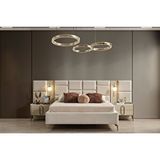 Doressa Home Nacco Bazalı Karyola Krem