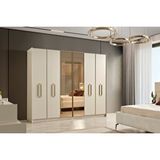 Doressa Home Nacco Gardırop Krem