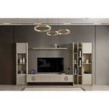 Doressa Home Nacco Kitaplıklı Tv Ünitesi Krem