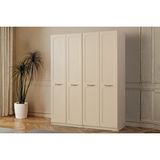 Doressa Home Ravon 4 Kapılı Gardırop Bej