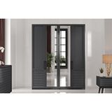 Doressa Home Rent Grey 4 Kapılı Gardırop Gri