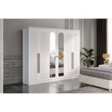 Doressa Home Selly 6 Kapılı Gardırop Beyaz