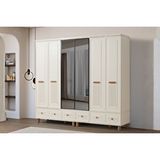 Doressa Home Solt 6 Kapılı Gardırop Bej