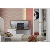 Doressa Jena Yazı Tahtalı Çalışma Masası - G: 110 D: 60 Y: 75 - Beyaz