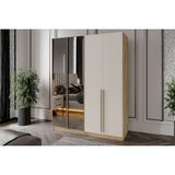 Doressa Kenz 4 Kapılı Reflekte Camlı Gardırop - Aytaşı Rengi