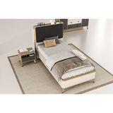 Doressa Nest Bazalı Karyola - Ceviz - 90 x 110 cm