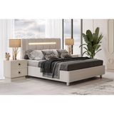 Doressa Sone Beige Bazalı Karyola - 160 x 200 - Krem