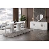 Doressa Zeren White Yemek Odası Takımı - Beyaz