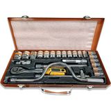 Dorf 1/2 Lokma Seti Metal 6 Köşe Cırcır Kolu Metal Çantalı