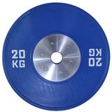 DORF Olimpik IWF standartlarında metal çerçeveli Renkli kauçuk Müsabaka Plakası (20 KG)