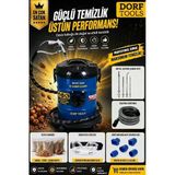 Dorf Tools Ceviz Kumlama Makinesi Motor Karbon Temizleme Cihazı + Ceviz Kumu ve Gözlük Hediyeli