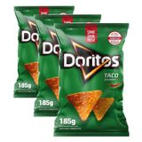 Doritos Taco Baharatlı Mısır Cipsi Parti Boy 185 g (3 paketi)