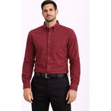 Dormen Uzun Kol Klasik Erkek Regular Fit Gömlek 7607 - Bordo