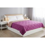 Dormeur Polycotton Yorgan Fırçalı Çift Kişilik, Fuşya