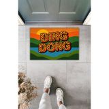 Dormot Dekoratif Dijital Paspas Kişiye Özel Tasarım Ding Dong Kapı Önü Paspas 70x45cm
