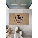Dormot Home Dijital Baskı Home Sweet Home Desenli Dekoratif Iç Ve Dış Kapı Önü Paspası K-7152