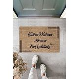 Dormot Home Modern Baskı - Kişiye Özel Çerçeveli Tasarım Paspas 70x45cm - Çeyiz Kapı Önü Paspası