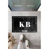 Dormot Home Modern Dijital Baskı - Kişiye Özel Tasarım Paspas - Çeyiz Kapı Önü Paspası