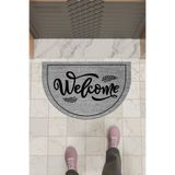 Dormot Home Modern Dijital Paspas Gri Welcome Paspas - Kapı Önü Paspası