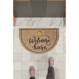 Dormot Home Modern Dijital Paspas Kahverengi Welcome Home Kapı Önü Paspası