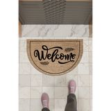 Dormot Home Modern Dijital Paspas Kahverengi Welcome Paspas - Kapı Önü Paspası