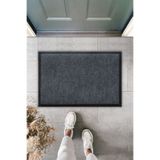 Dormot Home Modern Gri Nem Alıcı, Toz Alıcı Paspas, Dış Mekan Kapı Önü Paspası 45x70cm