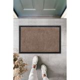Dormot Home Modern Kahverengi Nem Alıcı, Toz Alıcı Paspas, Dış Mekan Kapı Önü Paspası 40x60cm