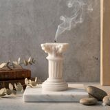 Doro Antik Sütun Dekoratif Mum Bal Mumu ve Soya İçerikli Modern Mum