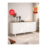 dorpek Bono Bohem Konsol, TV Ünitesi Konsol & Salon Konsolu 150 cm | Beyaz - Sepet