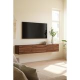 Dorpek Cercei 180 cm Modern Tasarımlı Tv Ünitesi Suntalam Malzeme Kahverengi Düz Desenli