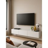 Dorpek Cercei Tv Ünitesi 180 Cm Beyaz - Duvara Monte, Modern Tasarım, Şık Dayanıklı, Kolay Montaj Kurulum