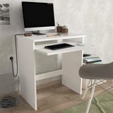 Dorpek Gilda Bilgisayar Beyaz Laptop Masası Suntalam Malzeme ile Geniş Çalışma Alanı 60 cm Ölçü